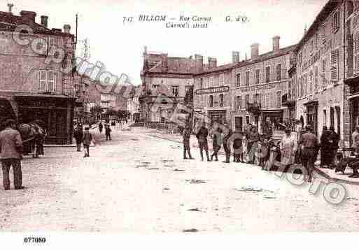 Ville de BILLOM, carte postale ancienne