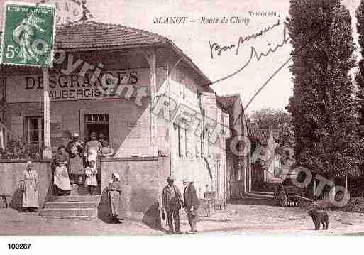 Ville de BLANOT, carte postale ancienne