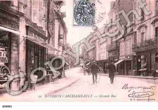 Ville de BOURBONL'ARCHAMBAULT, carte postale ancienne