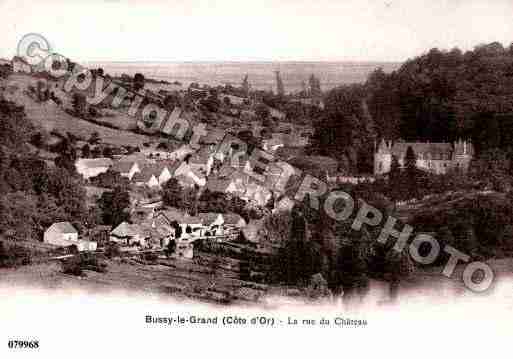 Ville de BUSSYLEGRAND, carte postale ancienne