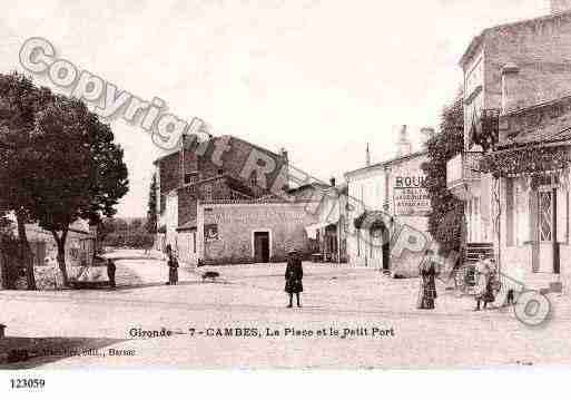 Ville de CAMBES, carte postale ancienne