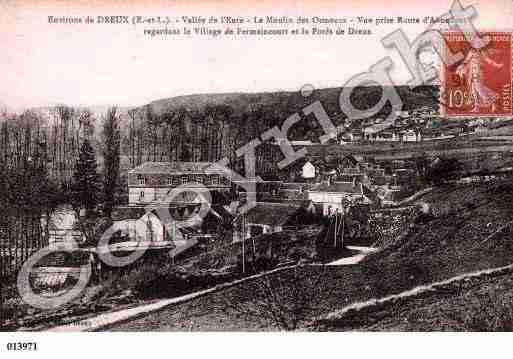 Ville de CHERISY, carte postale ancienne