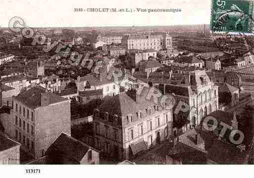 Ville de CHOLET, carte postale ancienne