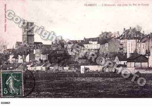 Ville de CLAMECY, carte postale ancienne