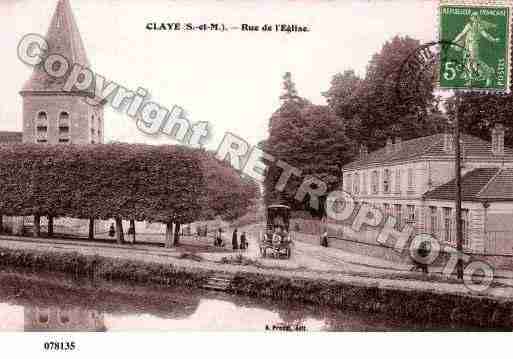 Ville de CLAYESOUILLY, carte postale ancienne