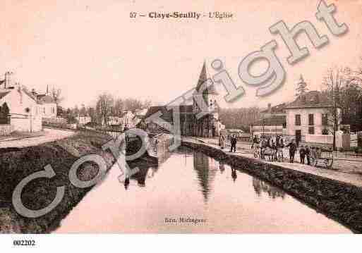 Ville de CLAYESOUILLY, carte postale ancienne