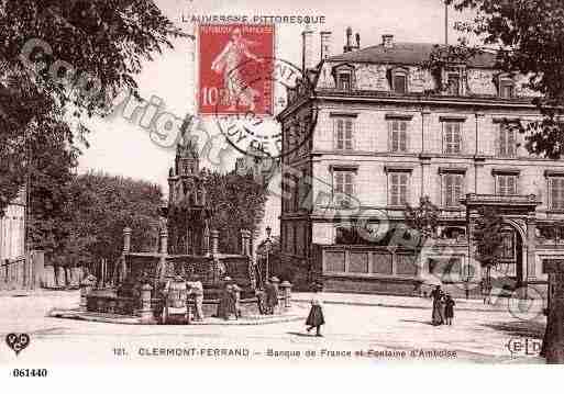 Ville de CLERMONTFERRAND, carte postale ancienne