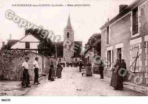 Ville de DAMMARIESURLOING, carte postale ancienne