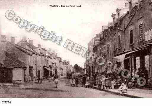 Ville de DIGOIN, carte postale ancienne