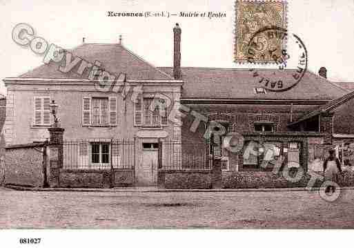 Ville de ECROSNES, carte postale ancienne