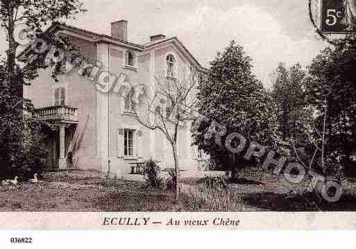 Ville de ECULLY, carte postale ancienne