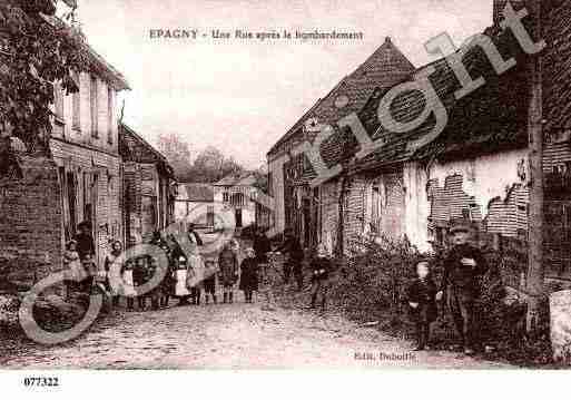 Ville de EPAGNY, carte postale ancienne