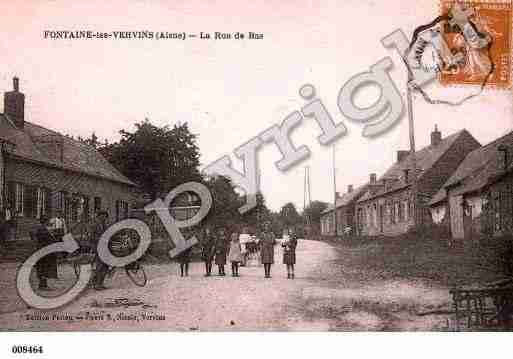 Ville de FONTAINELESVERVINS, carte postale ancienne