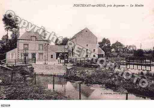 Ville de FONTENAISURORNE, carte postale ancienne Ville de FONTENAISURORNE, carte postale ancienne