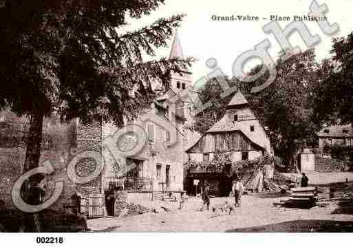 Ville de GRANDVABRE, carte postale ancienne