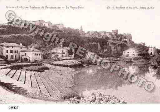 Ville de GUICHE, carte postale ancienne