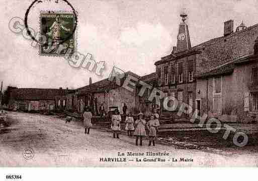 Ville de HARVILLE, carte postale ancienne