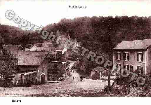 Ville de HERSERANGE, carte postale ancienne