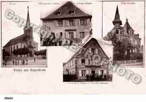 Ville de KOGENHEIM, carte postale ancienne