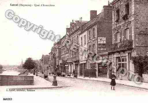 Ville de LAVAL, carte postale ancienne