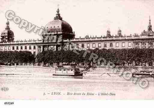 Ville de LYON, carte postale ancienne