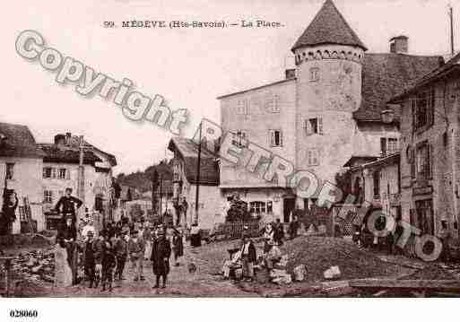 Ville de MEGEVE, carte postale ancienne