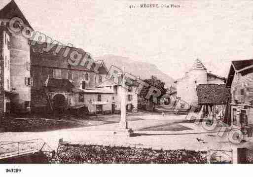 Ville de MEGEVE, carte postale ancienne
