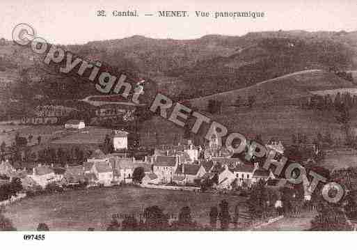 Ville de MENET, carte postale ancienne