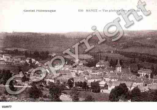 Ville de MENET, carte postale ancienne