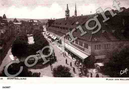 Ville de MONTBELIARD, carte postale ancienne