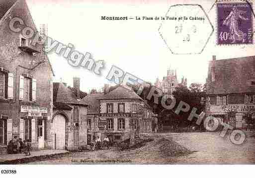 Ville de MONTMORTLUCY, carte postale ancienne