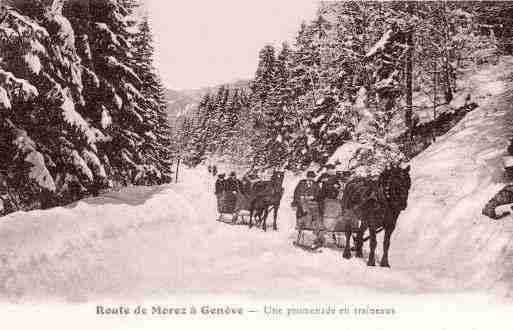 Ville de MOREZ, carte postale ancienne