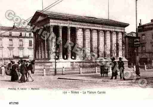 Ville de NIMES, carte postale ancienne