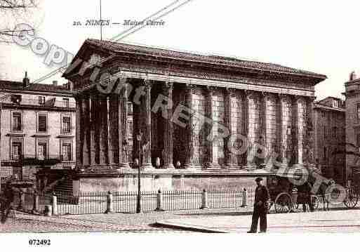 Ville de NIMES, carte postale ancienne