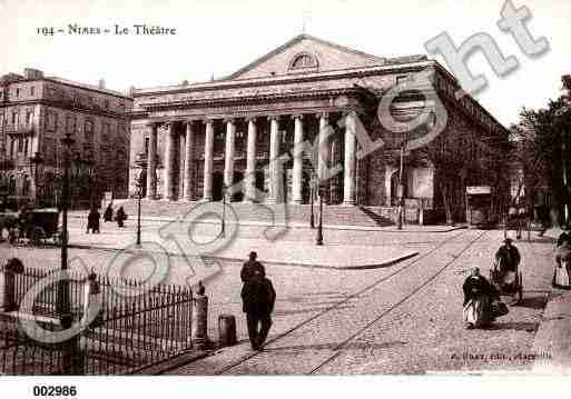 Ville de NIMES, carte postale ancienne