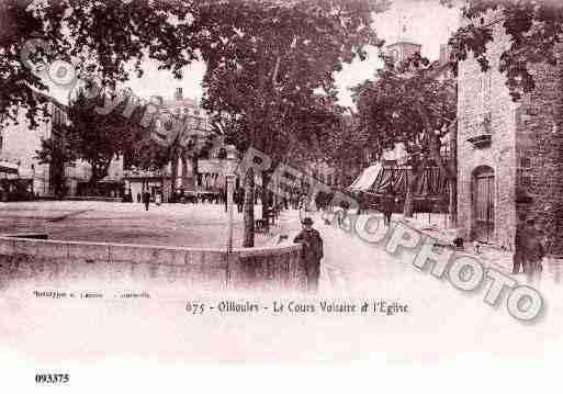 Ville de OLLIOULES, carte postale ancienne