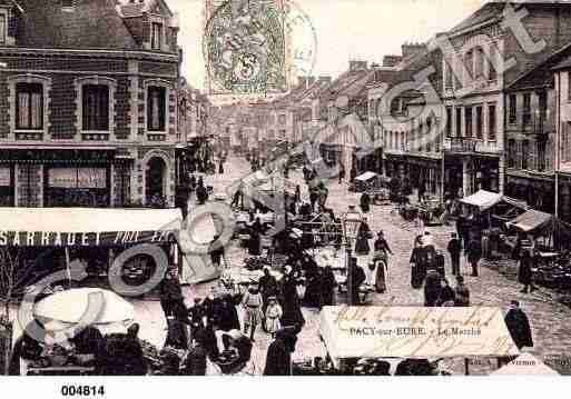 Ville de PACYSUREURE, carte postale ancienne