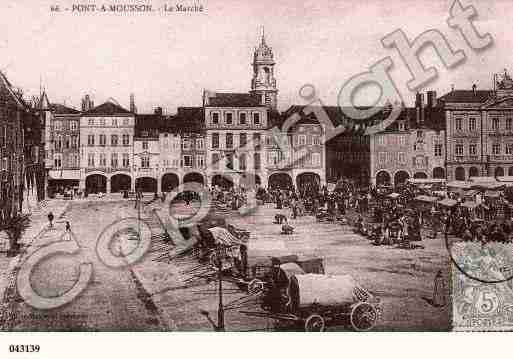 Ville de PONTAMOUSSON, carte postale ancienne