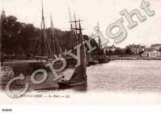 Ville de PONTL'ABBE, carte postale ancienne