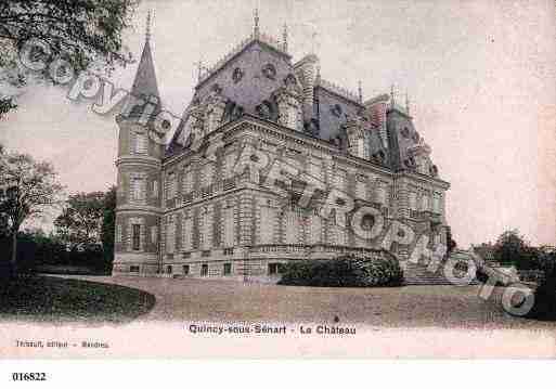 Ville de QUINCYSOUSSENART, carte postale ancienne