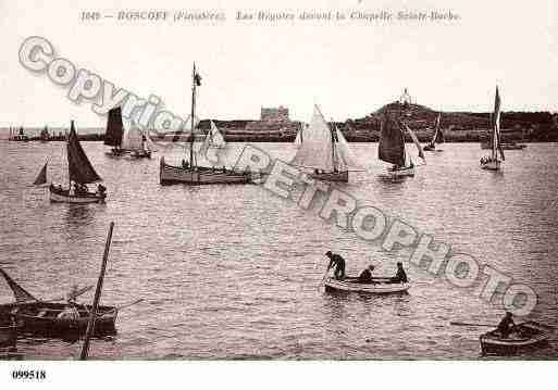 Ville de ROSCOFF, carte postale ancienne