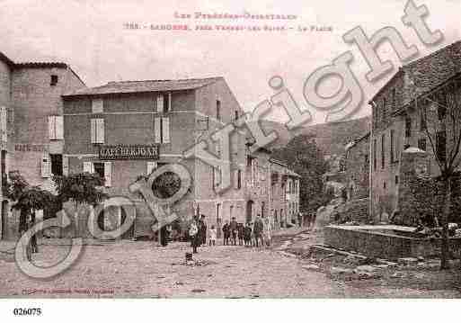 Ville de SAHORRE, carte postale ancienne