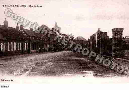 Ville de SAILLYLABOURSE, carte postale ancienne