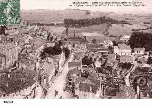 Ville de SAINTEMILION, carte postale ancienne