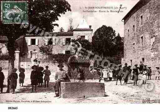 Ville de SAINTJEANSOLEYMIEUX, carte postale ancienne