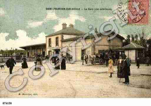 Ville de SAINTPOURCAINSURSIOULE, carte postale ancienne