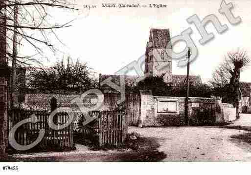 Ville de SASSY, carte postale ancienne