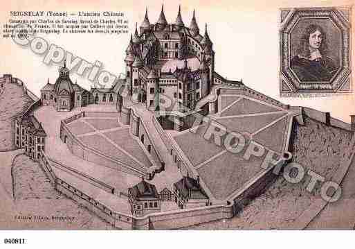 Ville de SEIGNELAY, carte postale ancienne
