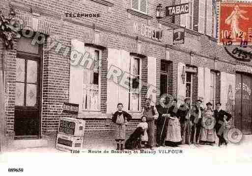 Ville de TILLE, carte postale ancienne