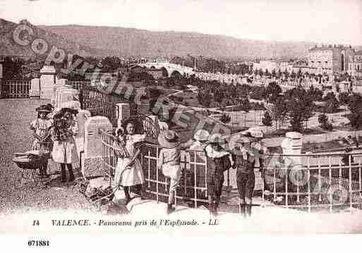 Ville de VALENCE, carte postale ancienne